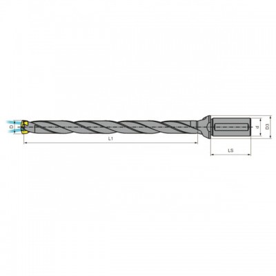 Haffman Indexable Insert Drill Holder QD140-149-16-3D-CA Drill Type Insert  QD-145-RA U Drilling Shallow Hole