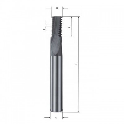 55 degree Drill Chamfer Multi-functional 1.5D1 2.0D1 Solid Carbide Thread End Mills